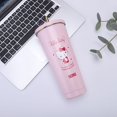 thumbnail image 3 of Vaso Sanrio de acero inoxidable con aislamiento de Hello Cat, color de alta calidad, con pajita para niños, 3 of 4