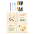 thumbnail image 1 of Wooden Lacing Embroidery Board Game Busy Board Learning and Educational Colorful Animal, 1 of 8