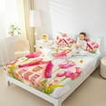 thumbnail image 4 of Castle Fairy Girls Cartoon Fairy Twin Sheet Sets,Cute Floral Castle Bedding, 4 of 7