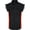 Black/Red, variant on Men's Shirt Vertical Reflective Safety Lining Sleeveless Shirt with Pockets & Cut-Off Sleeves Black/White