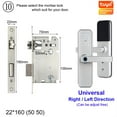 thumbnail image 2 of Door Lock, X5 Biometric Fingerprint Security Intelligent Tuya Smart APP Password Electronic Door Lock Built-in Eight Language Voices ,Easy to Install, 2 of 6