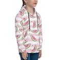 thumbnail image 3 of Disketp Watermelon Youth Hoodie Sweatshirt for Boys Girls Kids Pullover Hooded Classic Casual Essentials Hoodie-Large, 3 of 6