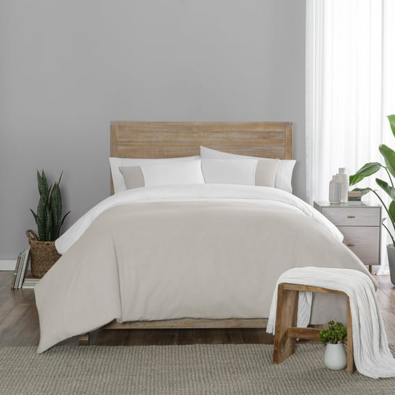Vue Signature Kinsley 3 Piece Duvet Set, Full/Queen - Taupe
