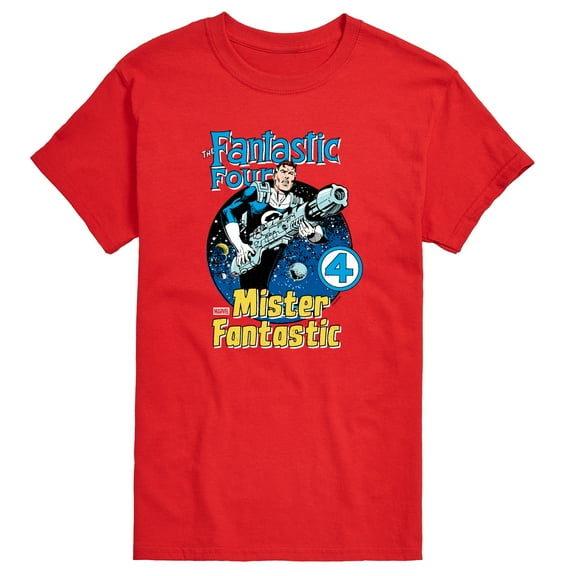Marvel - Fantastic Four Mr Fantastic Comic Cover - Men's Short Sleeve Graphic T-Shirt