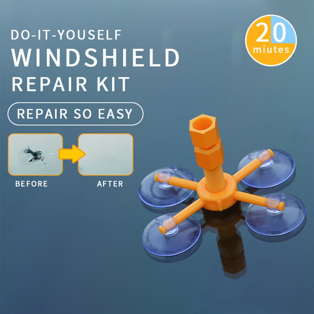 Windscreen Windshield Repair Tool Set DIY Car Kit Wind Glass For Chip Crack Fix