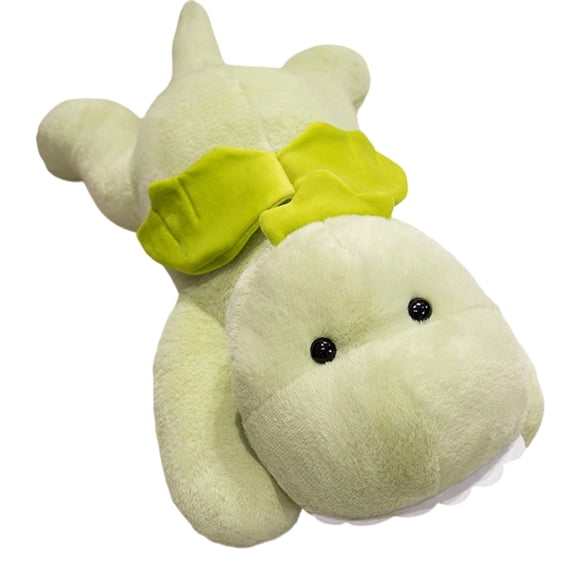 21.6in Lying Dinosaur Body Pillow Plush, Stuffed Animal Toy for Sleeping, Soft Dinosaur Doll, Long Neck Dino Cushion, 21.7in Large Plush for Home Decor