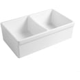 thumbnail image 4 of Whitehaus Quatro Alcove Kitchen Sink With Matte White Finish WHQDB332-M-WHITE, 4 of 7