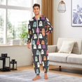 thumbnail image 6 of FORMRS Onesies Pajama for Adults Unisex Hoodie Winter Jumpsuit One Piece Sleepwear, Sizes S-2XL, Colorful Halloween Ghost, 6 of 7