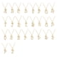 thumbnail image 3 of Guardurnaity InitialNecklacePendantEnglish Letter A to Z Jewellery Charm Chain Crystal Valentine'sDay Birthday Modern Ropa, zapatos y accesorios Miscelánea GRAMO 1, 3 of 6