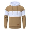 thumbnail image 2 of Men's Pullover Sweatshirt Casual Long Sleeve Drawstring Hoody Top with Kanga Pocket, 2 of 6