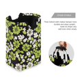thumbnail image 3 of Yayeee Freestanding Laundry Hamper with Handle Collapsible Large Storage Basket for Clothes, Green Flower Pattern, 3 of 7