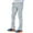 Grey, variant on oqasdz Mens Pants Sports Casual Four Season Long Flared Slim Fit Tie Elastic Waist Solid Color Trousers