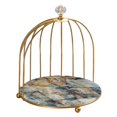 thumbnail image 1 of ziyahi Iron Bird Cage Cosmetic Organizer Bathroom Holder Rack 2-Layer Storage Rack Dresser Holder Stand 1 Layer Painted, 1 of 9