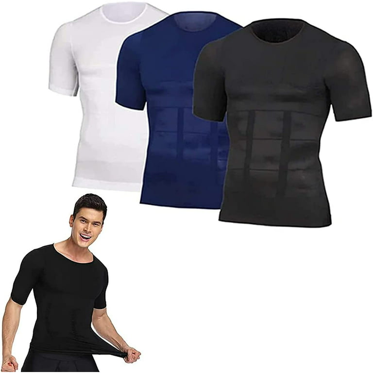 SecondSkin Men's Slimming Body Shaper Compression Cooling T-Shirts Ultra  Durable