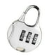 thumbnail image 2 of Tough Alloy Steel Padlock with 3 Digits Password Combination for Luggage, 2 of 7