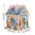 thumbnail image 3 of 3D Christmas House Pearl Art Kit, Lighted DIY Diamond Art Craft with Rhinestones and Pearl Beads, Plastic Tabletop Holiday Decor, by Zovey, 3 of 8