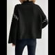 thumbnail image 5 of Suéteres de Punto Grueso para Mujer, Suéteres de Larga con Cuello Alto, Suéteres Holgados, Ropa de Moda de Invierno. Negro S, 5 of 10