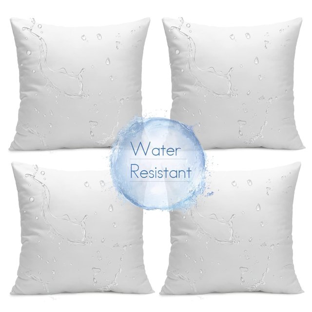Juego de insertos de almohada Ashler Outdoor, 45 x 45 cm, impermeable, paquete de 4