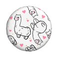 thumbnail image 2 of Gaeub Alpacas and Hearts 14-17in Tire Cover, Spare Tire Cover, for Camper Caravan, Trailer, Car, Truck, SUV, Jeep - 17 inch, 2 of 9