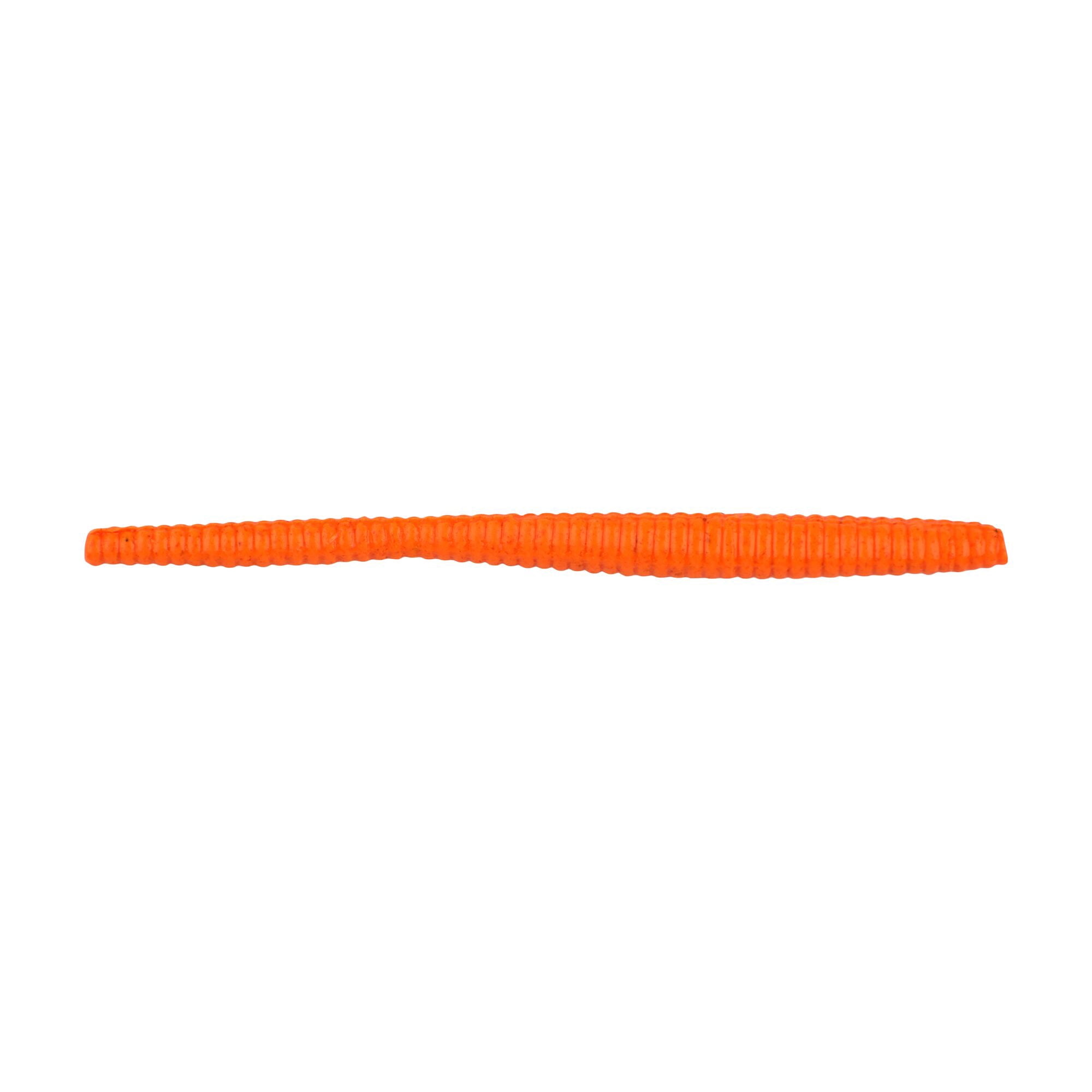 Berkley Gulp!® Floating Trout Worm, 2.5 in, Worms, Fluorescent Orange (20 Count)
