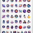 thumbnail image 4 of 35pcs-50pcs Cute Space Stickers Astronauts Adorable Stickers Rockets Kids Stickers for Suitcase Phone Laptop, 4 of 9