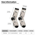 thumbnail image 2 of Qekee Cartoon Bear Brown Print Socks For Women Crew Socks Sporty Calf Socks Casual Socks Women, 2 of 6