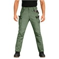 thumbnail image 6 of Havenre Mens Cargo Work Pants Sherpa Fleece Lined Durable Ripstop Tactical Pants with Multi-Pockets Outdoor Water Resistant Hiking Woking Construction Pants Army Green XXXL, 6 of 10