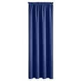 thumbnail image 6 of HBBKVI Set of 2 Rod Pocket Blackout Curtains 52" × 63", Noise Reduction Luxury Curtains for Window Living Room Bedroom, Blackout Thermal Insulated Curtain Panels Blue, 6 of 6