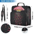 thumbnail image 2 of FORMRS Zipper Binder with Shoulder Strap 2-inch Ring 500 Sheet Capacity File Bag, UFO with Hearts Pattern, 2 of 5