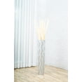 thumbnail image 2 of Leewadee Large Silver Home Decor Floor Vase - Wooden 34 inch Tall Farmhouse Decor Flower Holder For Fake Plant And Pampas Grass, 2 of 7