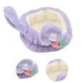 thumbnail image 3 of Unique Bargains 1 Pc Fashion Cute Plush Washing Face Rabbit Ear Headwrap for Women 6.69"x2.36" Purple, 3 of 3