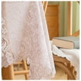 thumbnail image 3 of Nvzi Lace Tablecloth Rectangular Table Cover for Kitchen Dinning Wedding Party Decoration -SIZE G:53*94inch,White E, 3 of 4