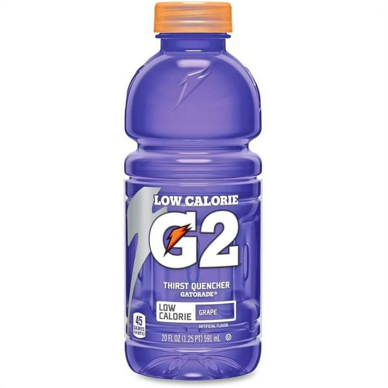 G2 Perform 02 Low-Calorie Thirst Quencher, Grape, 20 oz Bottle, 24/Carton G2 Perform 02 Low-Calorie Thirst Quencher, Grape, 20 oz Bottle, 24/Carton