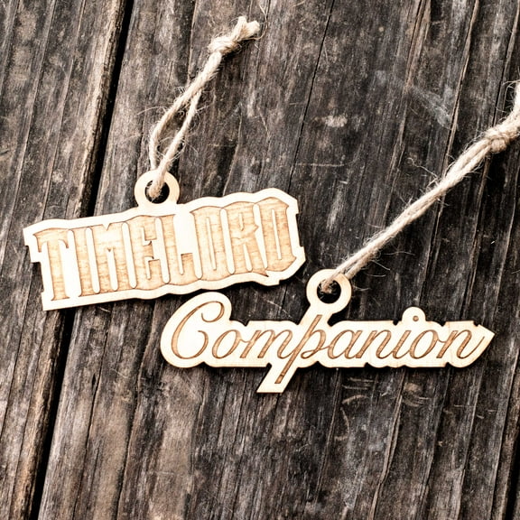Ornament - Timelord - Companion - Set Raw Wood 1x4in