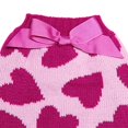 thumbnail image 4 of Suéter de cuello alto para perro con estampado de corazón, 4 of 6