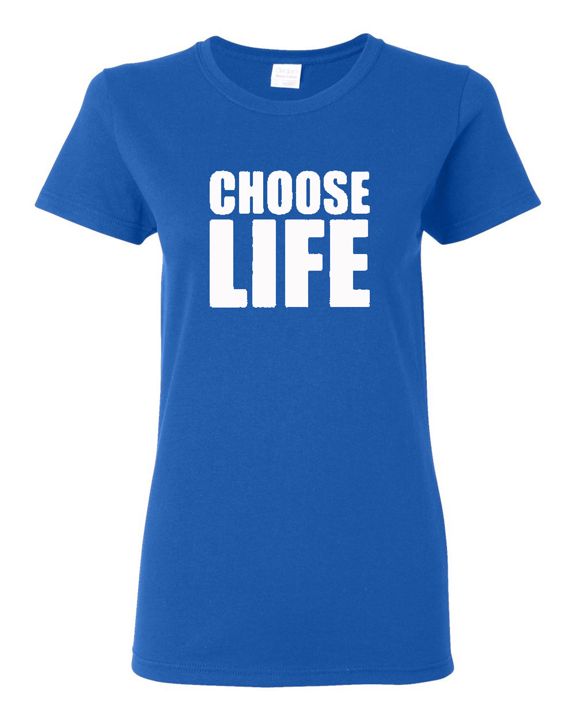 Ladies Choose Life Wham 80s Cool Retro TShirt Tee