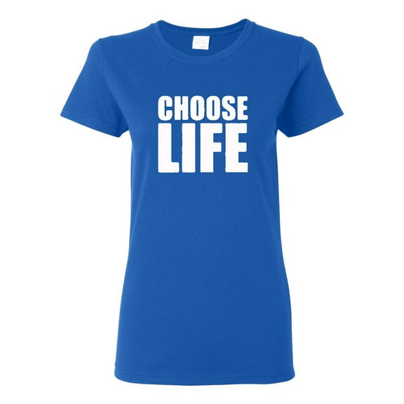 Ladies Choose Life Wham 80s Cool Retro T-Shirt Tee
