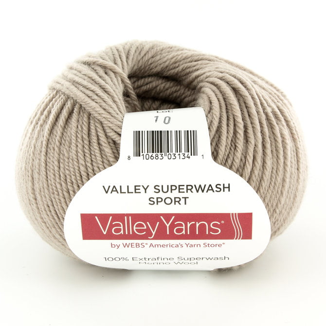 Valley Yarns Valley Superwash Sport - Fawn (4) 100% Merino Wool - Yarn.com