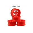 thumbnail image 4 of 4 piezas52mm elástico * RC neumáticos de coche llantas cubo ligero neumáticos de carreras buena fricción en carretera accesorios de montaje Kits de construcción modelo Cinco estrellas/verde Vogacara FN010780-05, 4 of 6