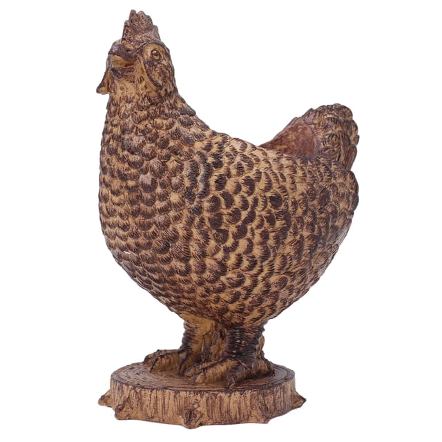 Pot de Fleurs en Résine en Forme de Poulet, Pot de Fleurs Multifonctionnel pour Jardin Extérieur