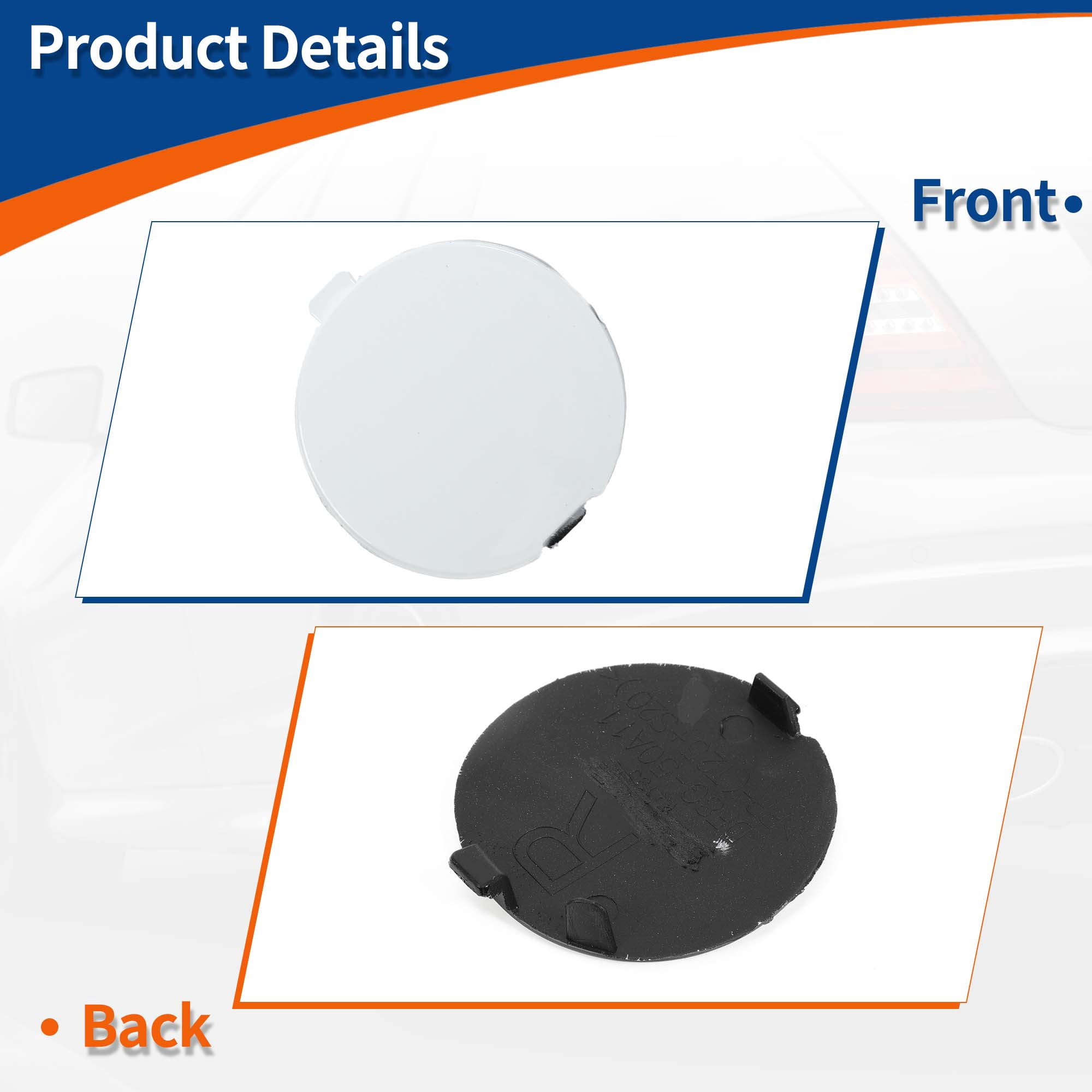 Unique Bargains Front Right Car Bumper Tow Hook Cover for Mazda CX-3 - Pack of 1
