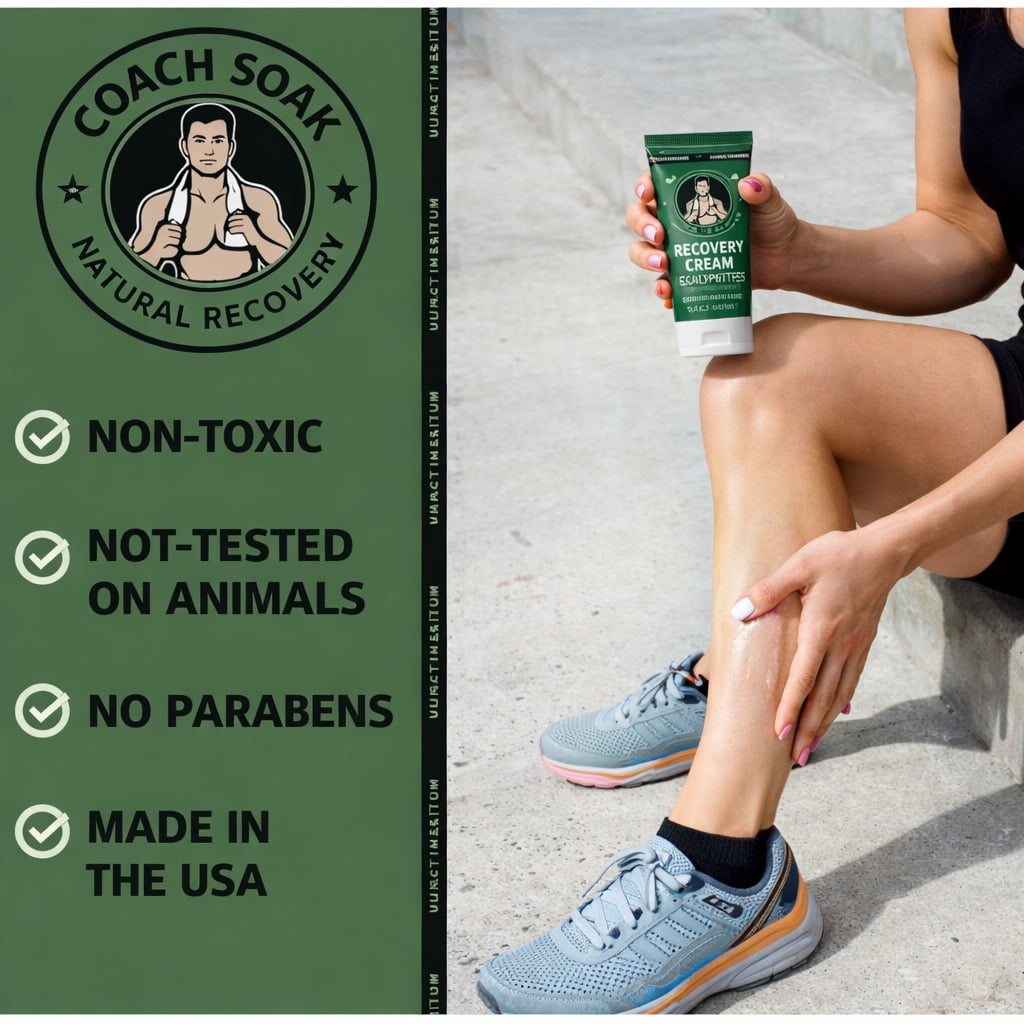 Coach Soak Eucalyptus Muscle Recovery Cream for Sore Muscle Relief and Wellness