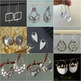 thumbnail image 2 of QQTDFG Women Boho Vintage 925 Silver Ear Hook Drop Dangle Earrings Wedding Jewelry Gift-#8, 2 of 8