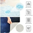 thumbnail image 6 of Dreamtimes Astronaut Moon Planet Space Galaxy Bath Mat for Bathroom Shower U Shape Toilet Rugs Contour Carpet Set, Fluffy Absorbent & Machine Washable, 2 Piece, 6 of 6