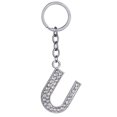 thumbnail image 1 of Porte-clés Design Strass A à Z Pendentif Porte-Clés pour Décoration de Sac à Main, 1 of 8