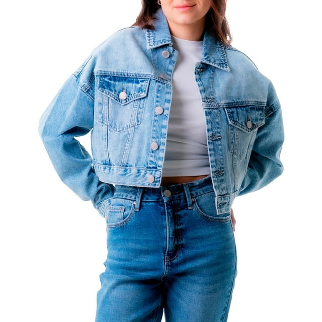 Chamarra de mezclilla Roman Fashion Balam Juvenil 6416 Medio azul CH