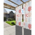 thumbnail image 3 of nqOlkjepod Outdoor Curtains for Patio Waterproof, Ocean Orange Red Outdoor Privacy Panels Grommet, Coastal Starfish Coral Shell Marine Blackout Outside Curtains for Porch/Cabana 54"x95", 2 Panels, 3 of 8