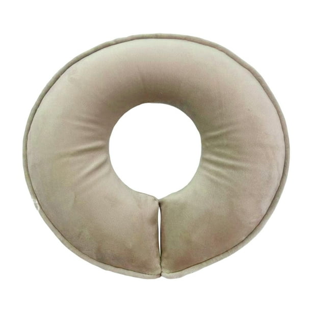 Almohada boca abajo, transpirable, ergonómica, ligera, de espuma viscoelástica. Beige