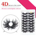 thumbnail image 1 of PENGXIANG Extended Version False Eyelash Thick And Slender Fake Eyelash Natural Look Curly False Eyelash Reusable 3D Simple Fake Eyelash for Women Girls Soft Volume Lashes 8 Pairs Pack, 1 of 6