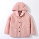 thumbnail image 2 of Gibobby Chamarra de invierno para niños y niñasniñas Invierno Manga Larga Caliente Sudadera Con Capucha Polar Abrigo Chaqueta Color Sólido Ropa(Rosa, 9-10 Años), 2 of 5